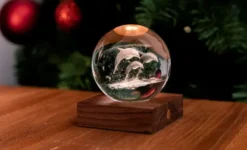 Lampe Amber Crystal Dauphins