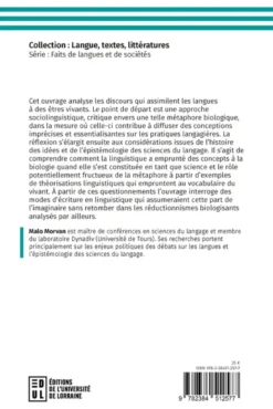 La métaphore biologique dans les discours sur les langues