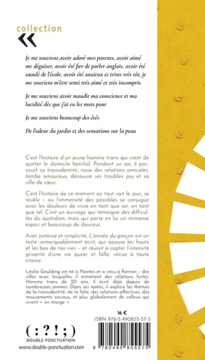 L’année du garçon