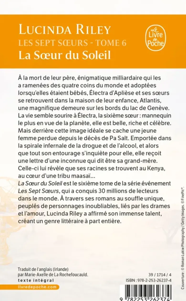 La Soeur du soleil (Les sept Soeurs, Tome 6)
