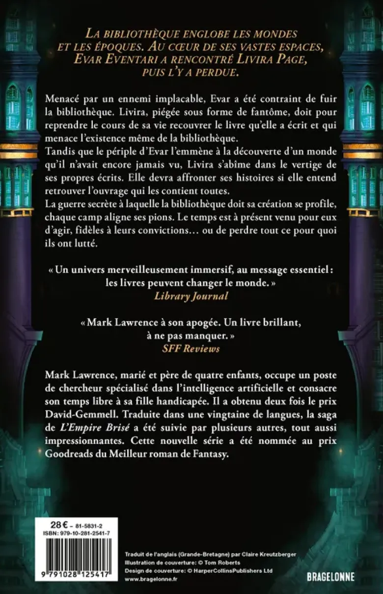 La Trilogie de la Bibliothèque, T2 : Le livre qui brisa le monde