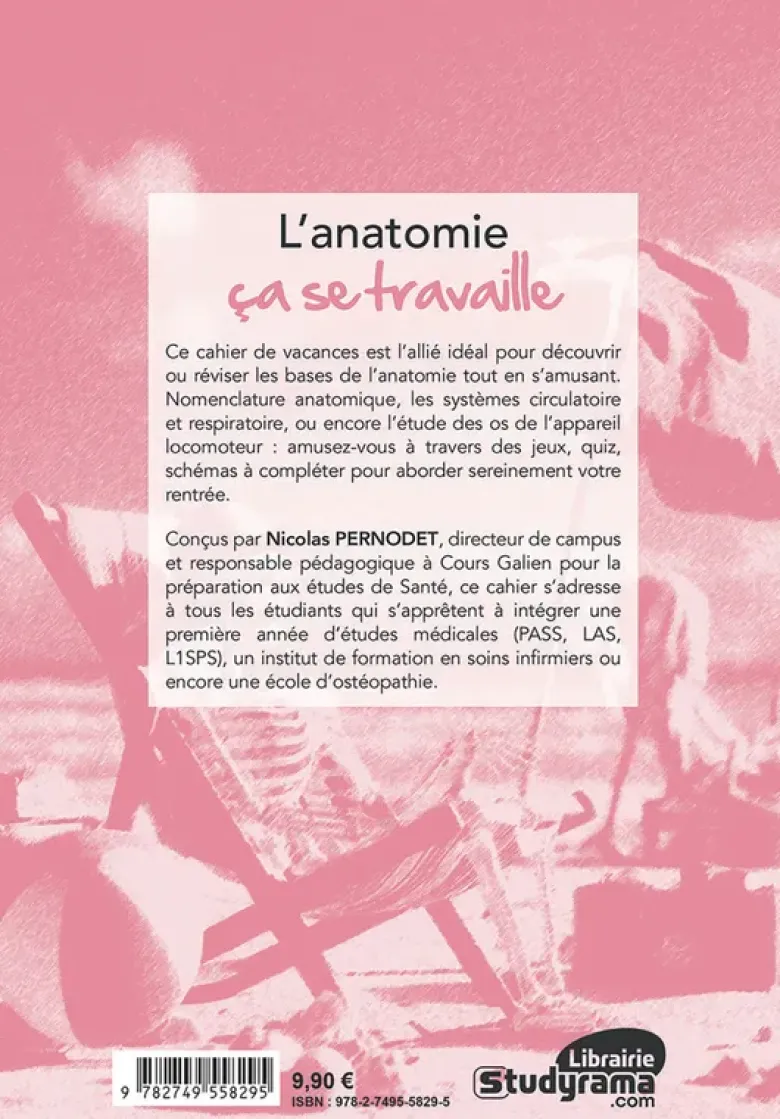 Le cahier de vacances d'anatomie