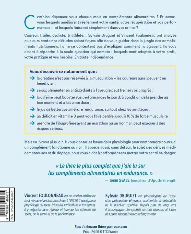 Le guide des compléments alimentaires du sport - Spécial endurance