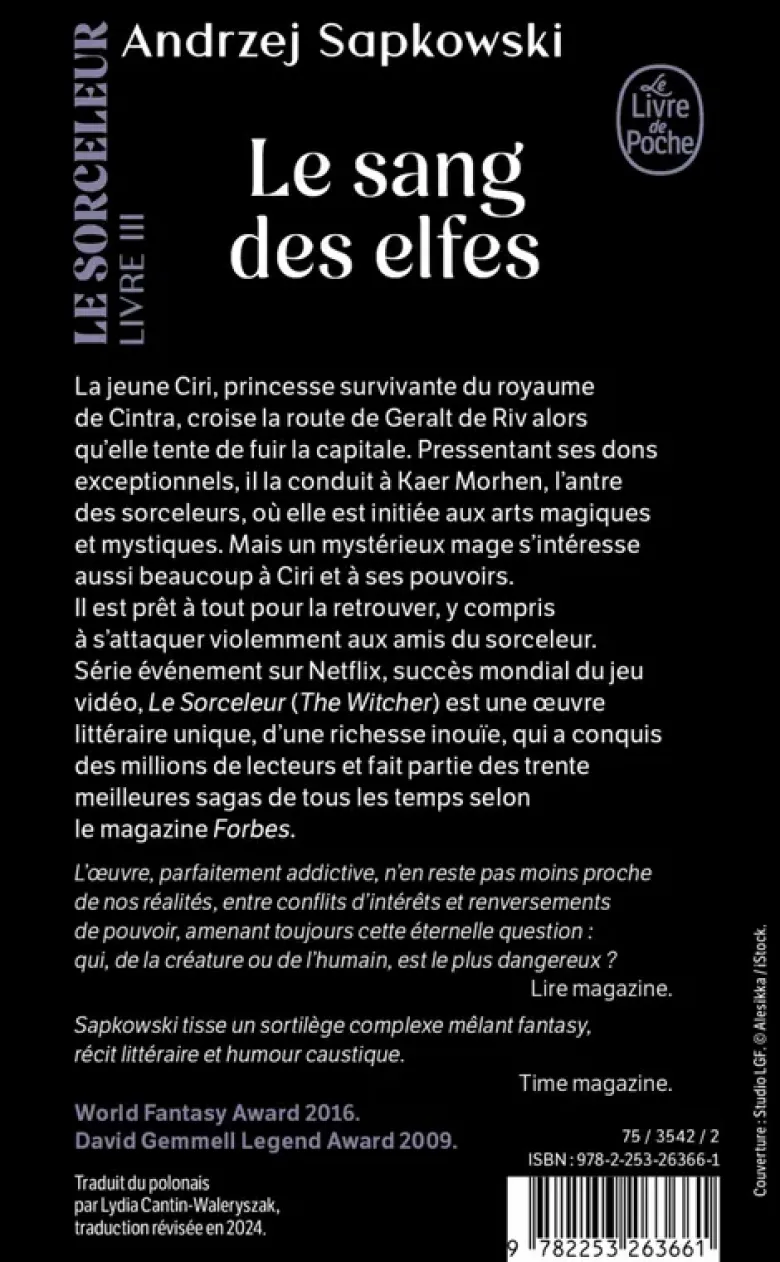Le Sang des elfes (Le Sorceleur, Tome 3)
