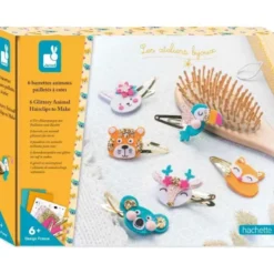 Les Ateliers Bijoux - 6 Barettes Animaux Pailletees