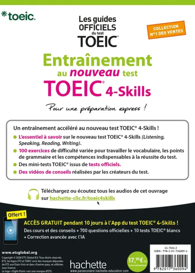 Les guides officiels du test TOEICEntraînement au nouveau test TOEIC 4-skills