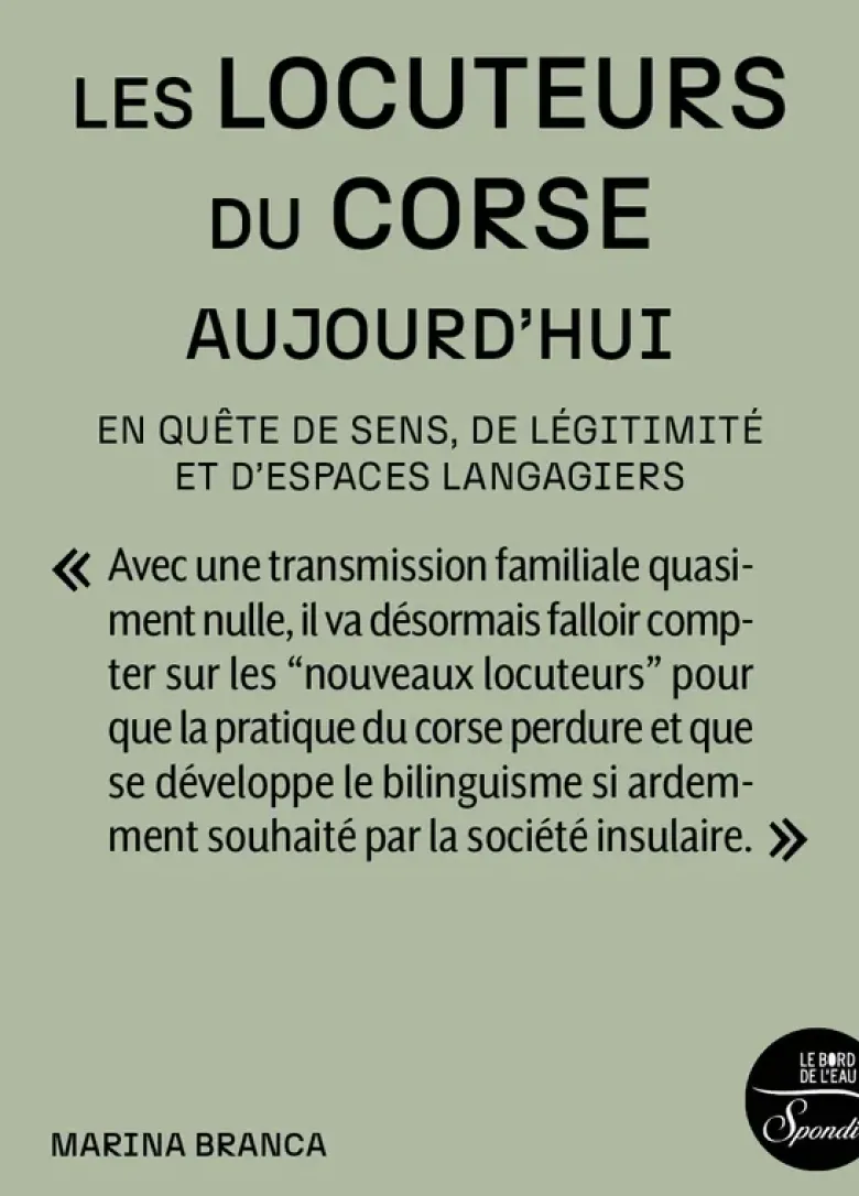 Les locuteurs du corse aujourd'hui