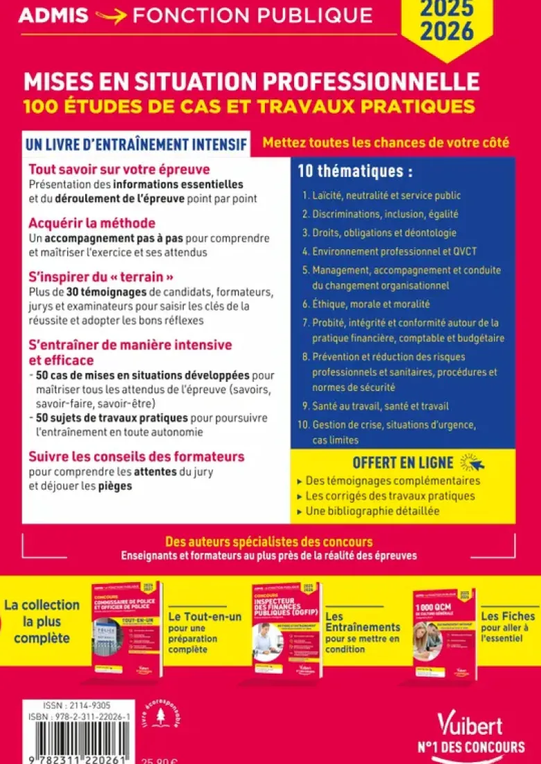 Les mises en situation professionnelle - méthode et entraînement - catégories A+, A et B