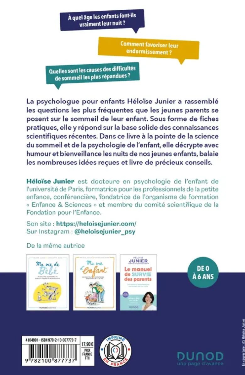 Le sommeil du jeune enfant