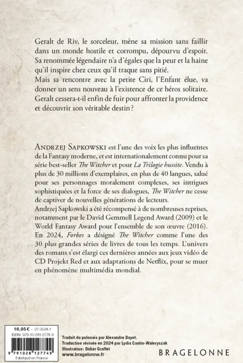Le SorceleurSorceleur (Witcher), T2 : L'Épée de la providence (traduction révisée)