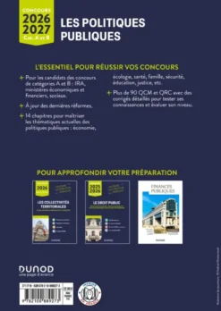 Les politiques publiques 2026-2027