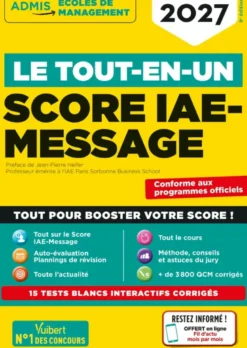 Le tout-en-un Score IAE-MESSAGE - Sélection 2027