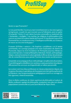 Littérature, philosophie. Prépas ECG-ECT. L'humanité