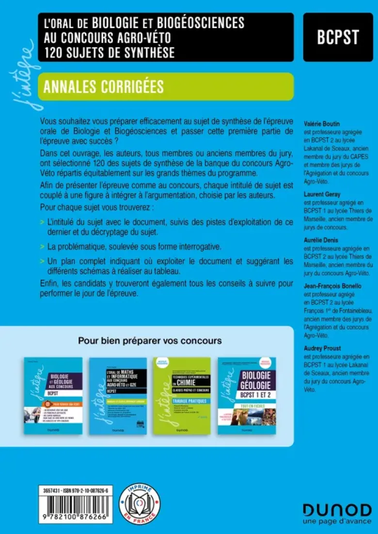 L'oral de Biologie et Biogéosciences au concours Agro-Véto