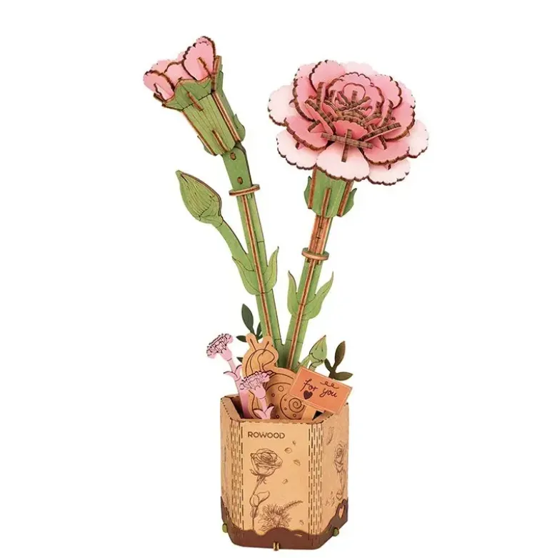 Maquette - Œillet rose - Fleur