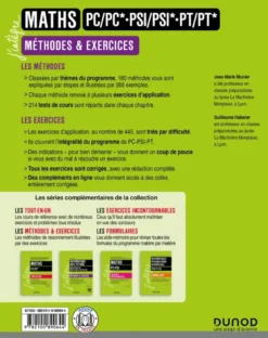 Maths Méthodes et Exercices PC/PC*-PSI/PSI*-PT/PT* - 5e éd.