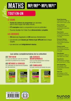 Maths Tout-en-un MP/MP*-MPI/MPI* - 7e éd.
