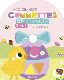 Mes grandes gommettes repositionnables - 2 ans - Pâques