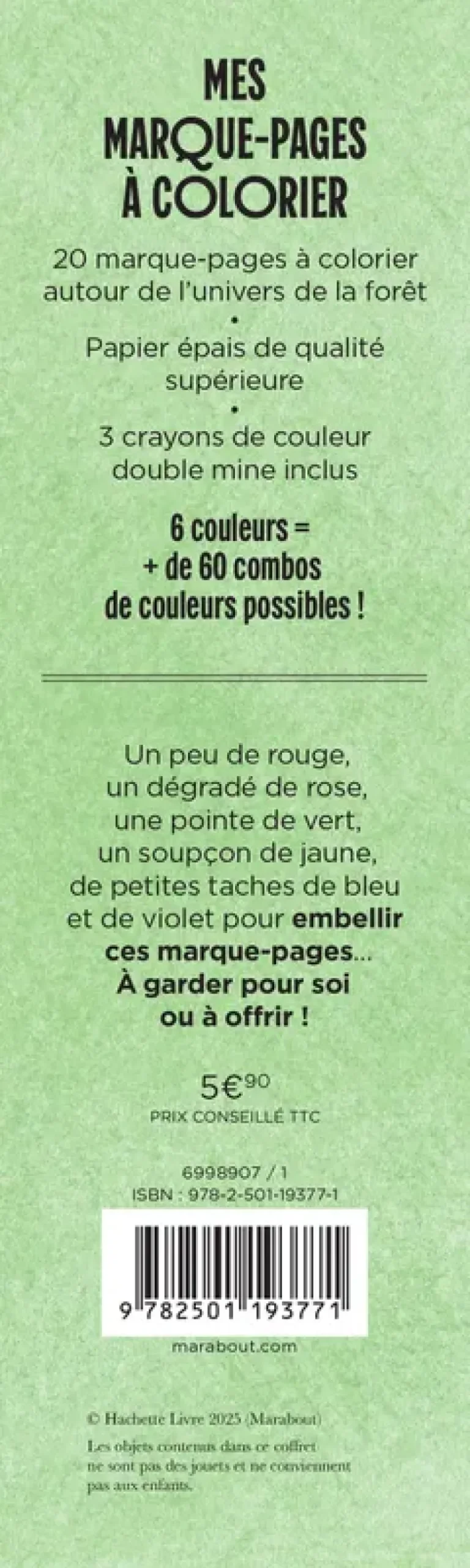 Mes marque-pages à colorier - Balade en forêt