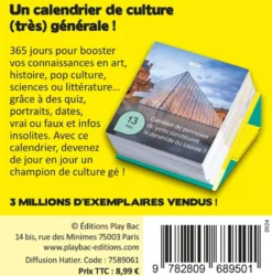 Mini calendrier 365 jours de Culture Générale