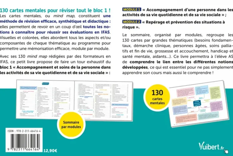 Mémento 100% visuel - Le Bloc 1 en 130 cartes mentales - IFAS