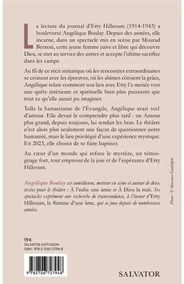 Mon chemin avec Etty Hillesum
