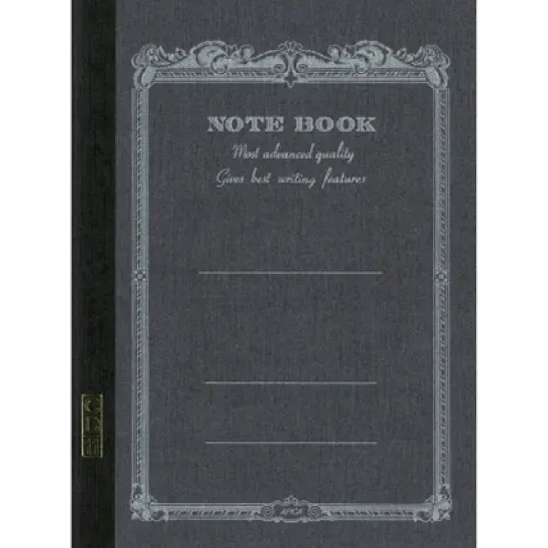 Notebook apica 15 x 21 cm anthracite interieur lig