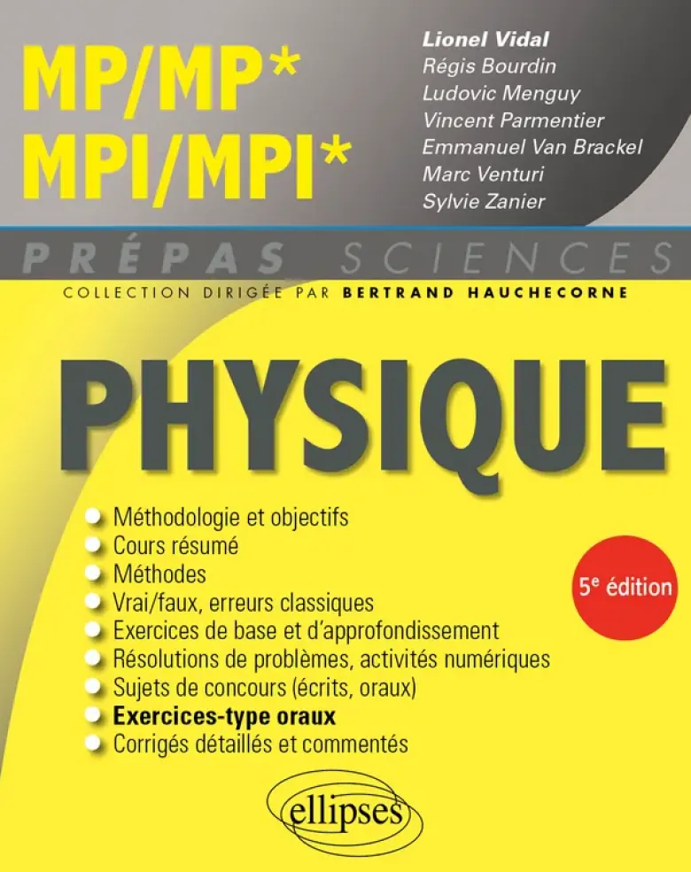 Physique MP/MP* MPI/MPI*