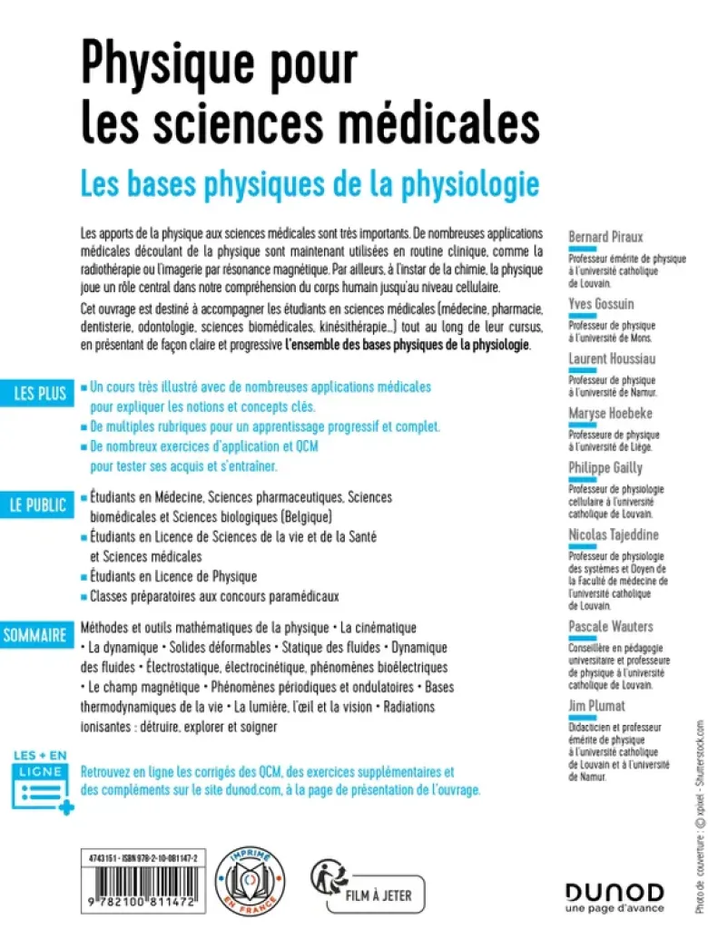 Physique pour les sciences médicales