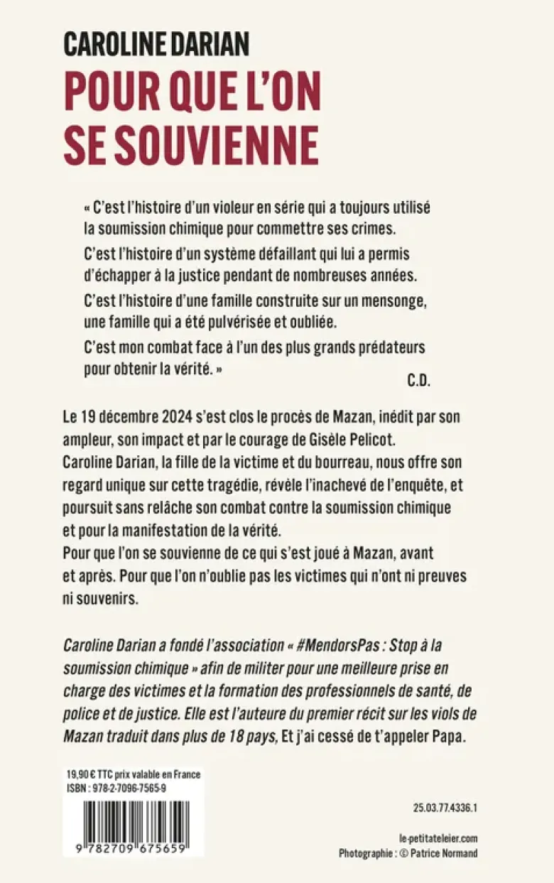 Pour que l'on se souvienne