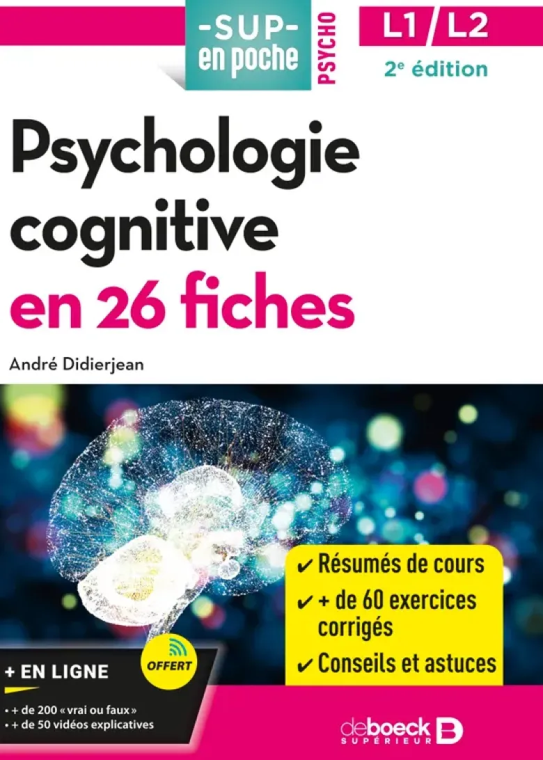Psychologie cognitive en 26 fiches