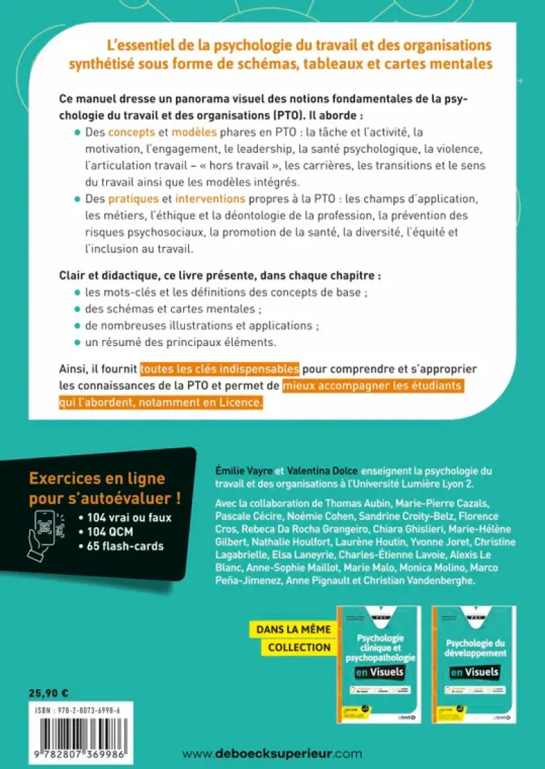 Psychologie du travail et des organisations en visuels