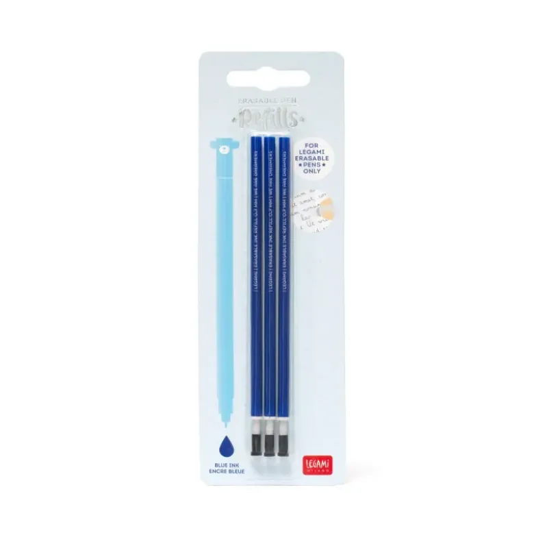 Recharges pour Stylo à Encre Gel Effaçable - Erasable Pen Bleu