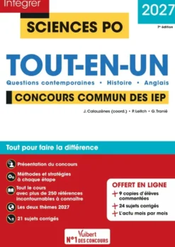 Sciences Po - Concours commun des IEP 2027 - Tout-en-un