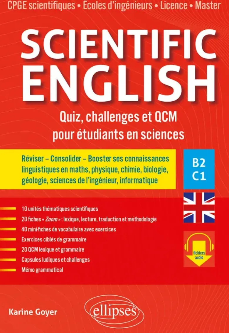 Scientific English - Quiz, challenges et QCM pour étudiants en sciences B2-C1