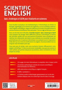 Scientific English - Quiz, challenges et QCM pour étudiants en sciences B2-C1