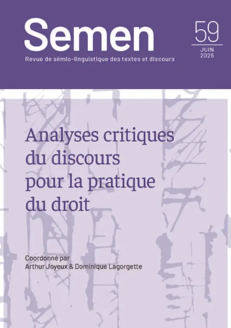 Semen, n° 59/juin 2026