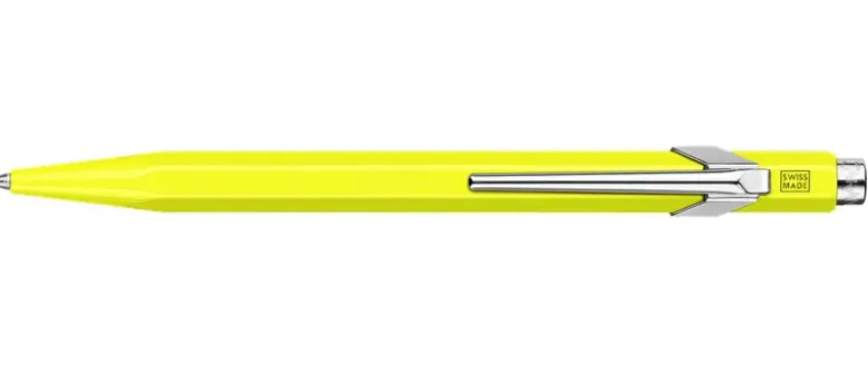 Stylo Bille Jaune Fluo