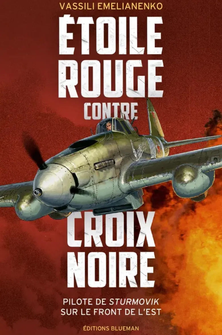 Étoile rouge contre croix noire