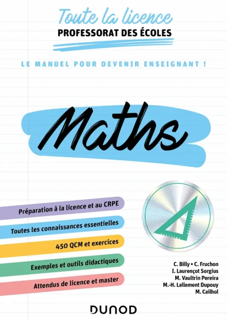 Toute la licence Professorat des écoles - Mathématiques