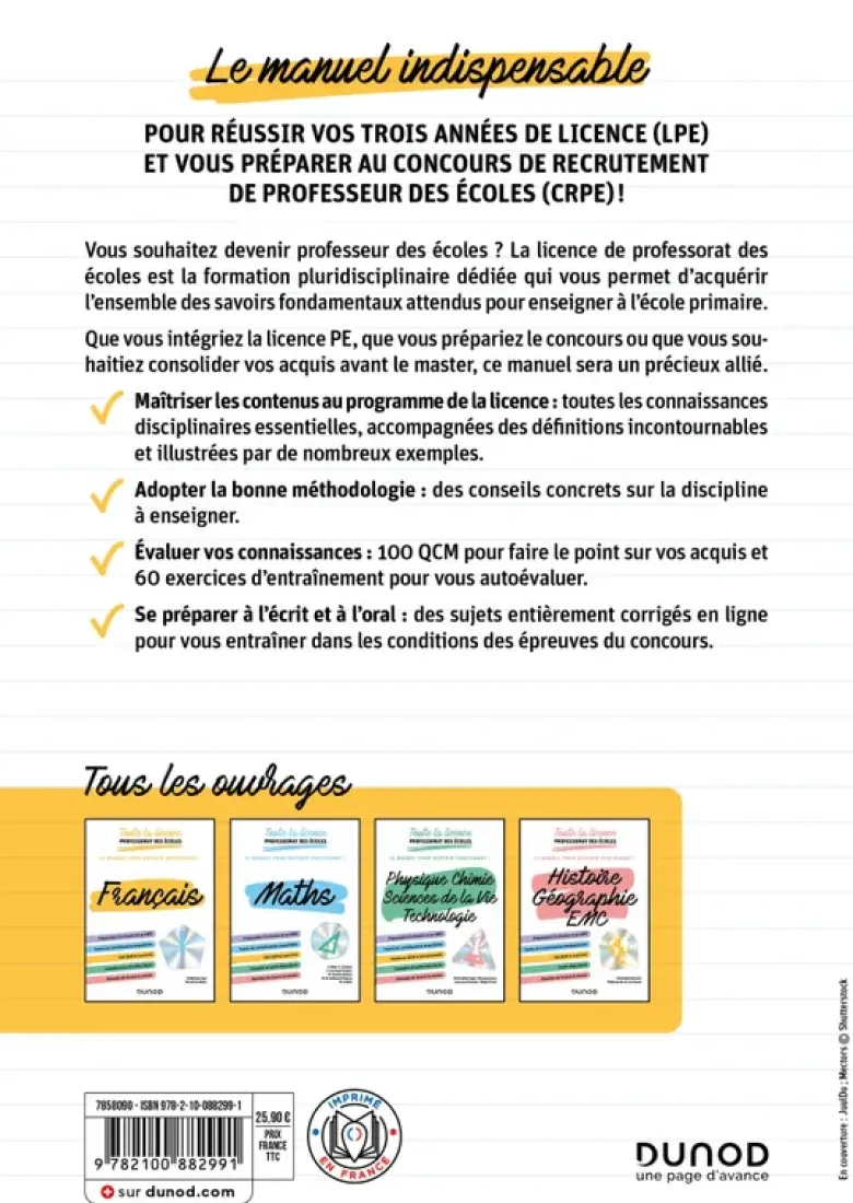 Toute la licence Professorat des écoles - Français