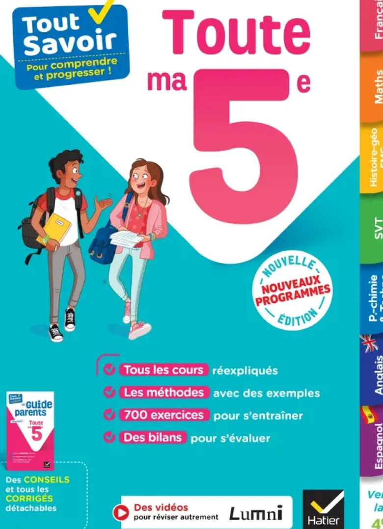 Tout savoir 5e - Tout en un - Nouveaux programmes
