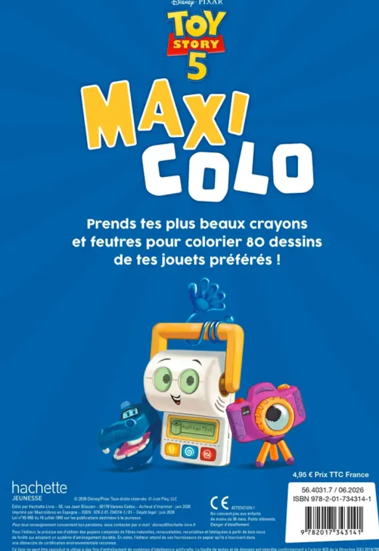 TOY STORY 5 - Maxi Colo - Disney Pixar