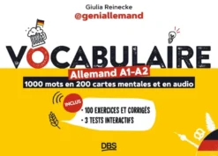 Vocabulaire allemand A1-A2 en 1000 mots, 200 cartes mentales et en audio avec geniallemand