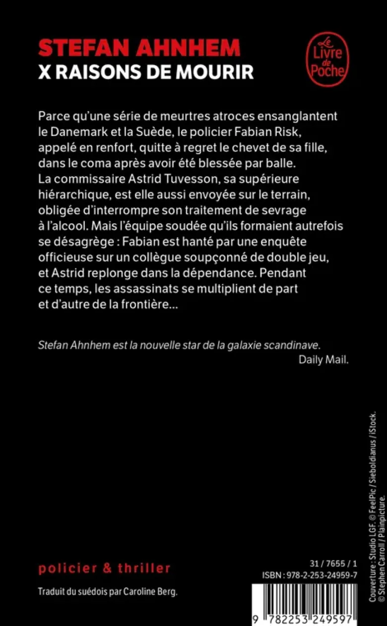 X raisons de mourir
